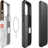 NFL Cleveland Browns White Striped iPhone 16 Pro Magsafe Impact Case